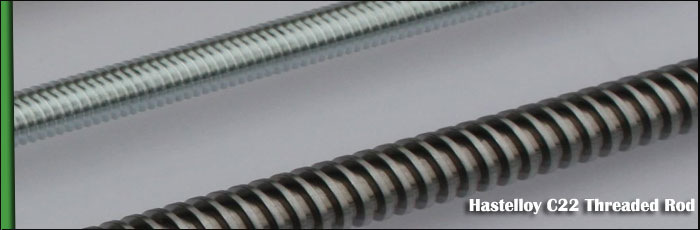 Hastelloy C22 Threaded Rods Manufactured at our Vasai, Mumbai Factory