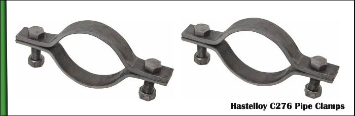 Hastelloy C276 Pipe Clamps at our Vasai, Mumbai Factory