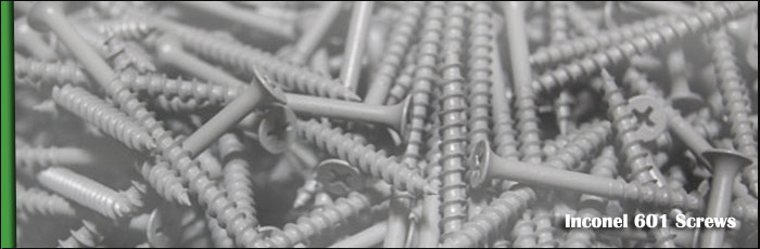 Inconel 601 screws at our Vasai, Mumbai Factory