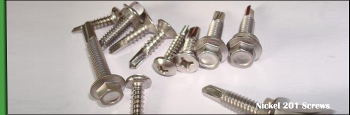 Nickel 201 screws at our Vasai, Mumbai Factory