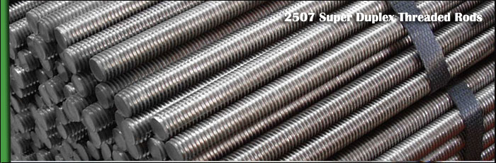 2507 Super Duplex Steel Threaded Rods at our Vasai, Mumbai Factory