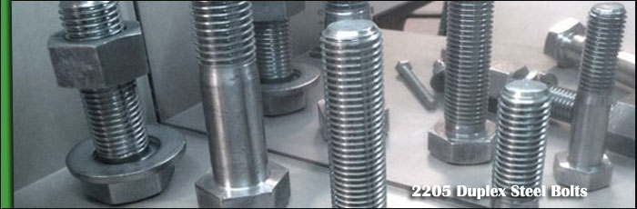 2205 Duplex Steel Bolts Stock at our Vasai, Mumbai Factory