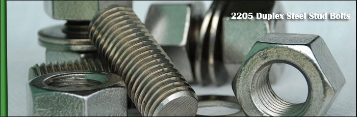 2205 Duplex Steel Stud Bolts Stock at our Vasai, Mumbai Factory